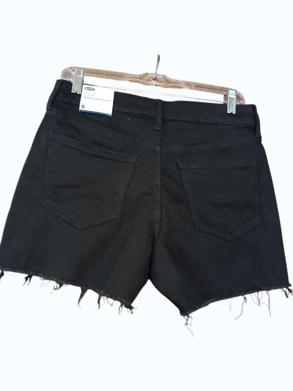 NWT OLD NAVY Black Denim Button Fly Shorts - Picture 5 of 10